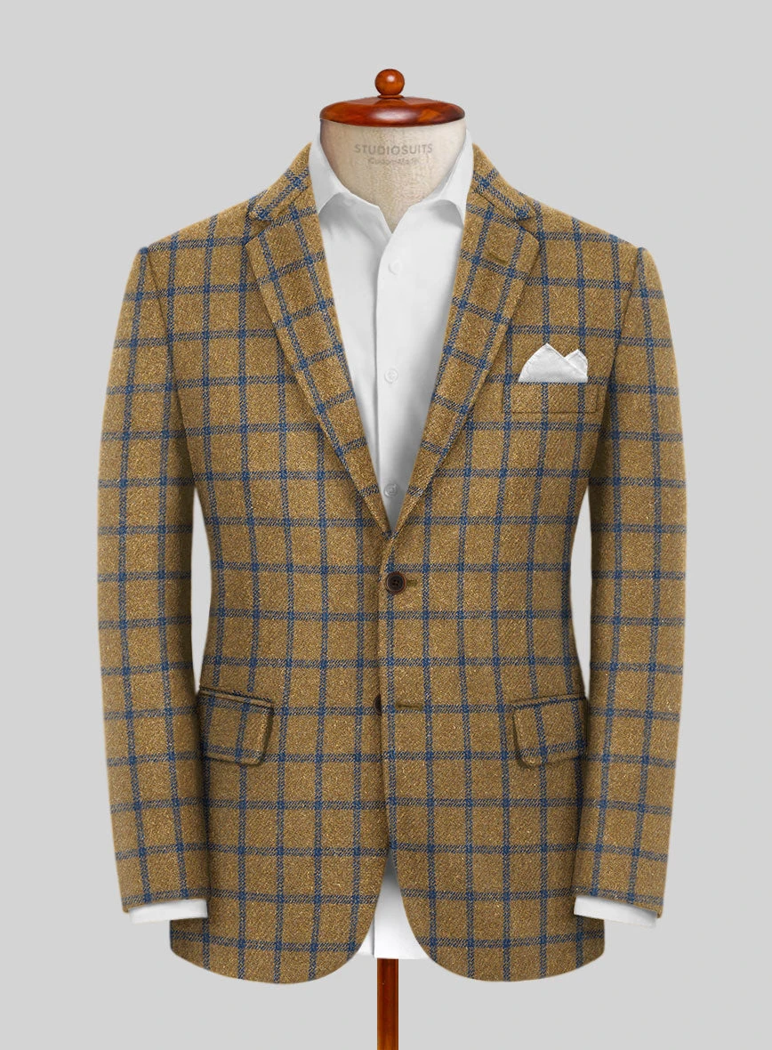 Highlander Heavy Mustard Check Tweed Suit 5 Highlander Heavy Mustard Check Tweed Suit - Image 3