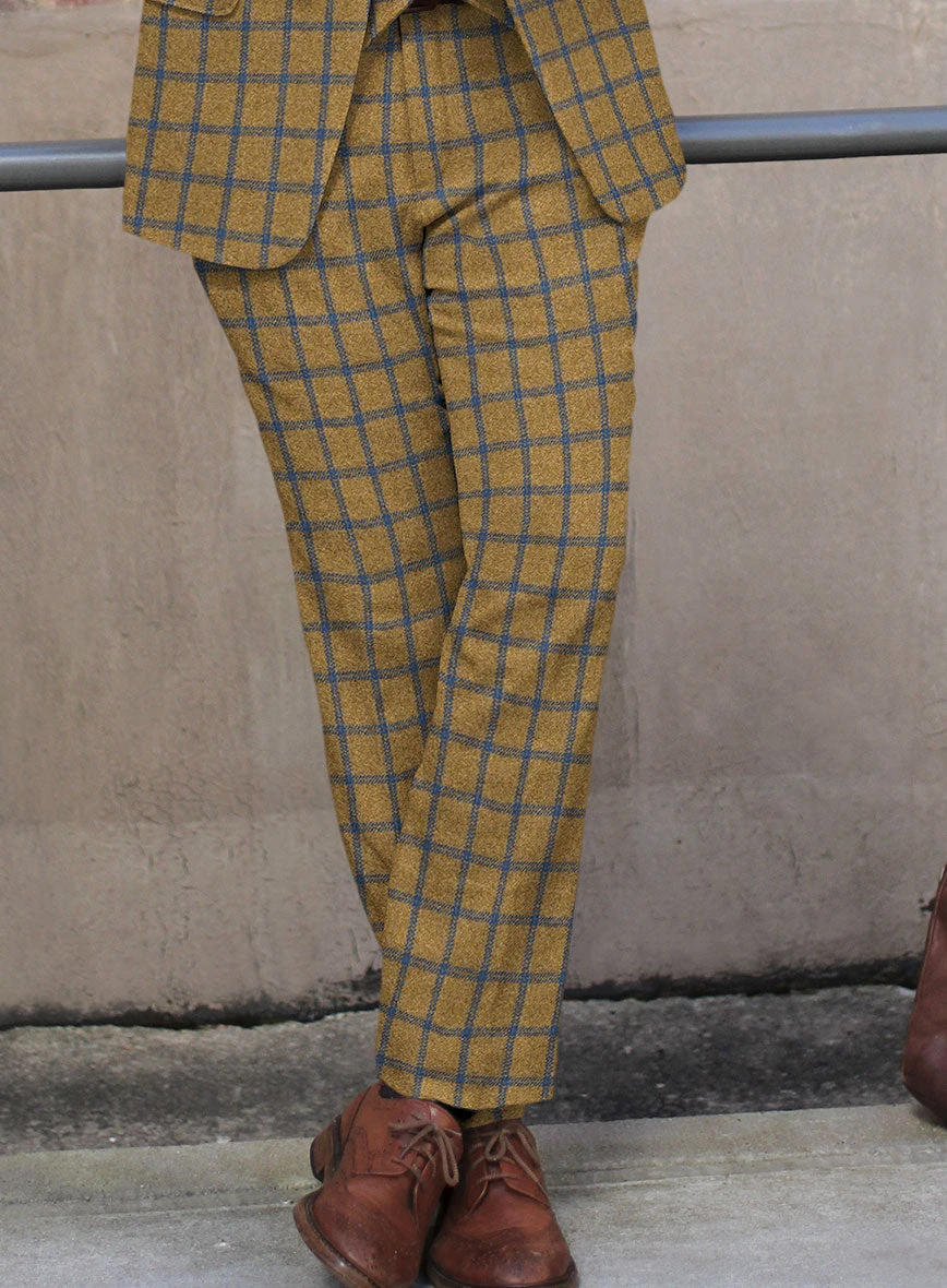 Highlander Heavy Mustard Check Tweed Suit 7 Highlander Heavy Mustard Check Tweed Suit - Image 5