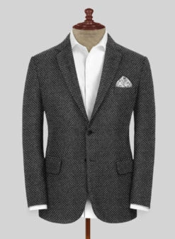Highlander Heavy Honeycomb Charcoal Tweed Suit -Men's Clothing Shop highlndrheavyhneycmbchrcaltwdsuitlk 2