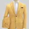 Italian Amber Yellow Tweed Suit -Men's Clothing Shop italianambryellowtwdsuitlk