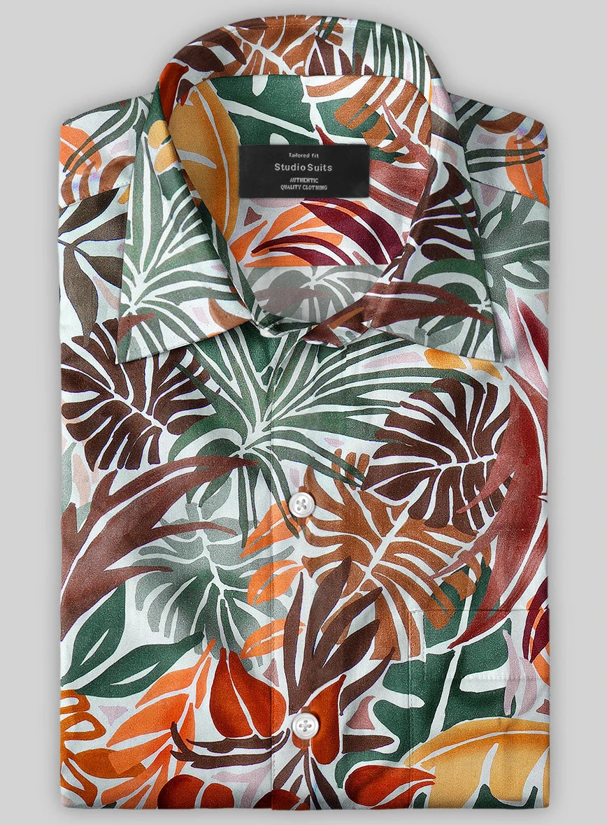 Italian Cotton Monstera Shirt 3 Italian Cotton Monstera Shirt