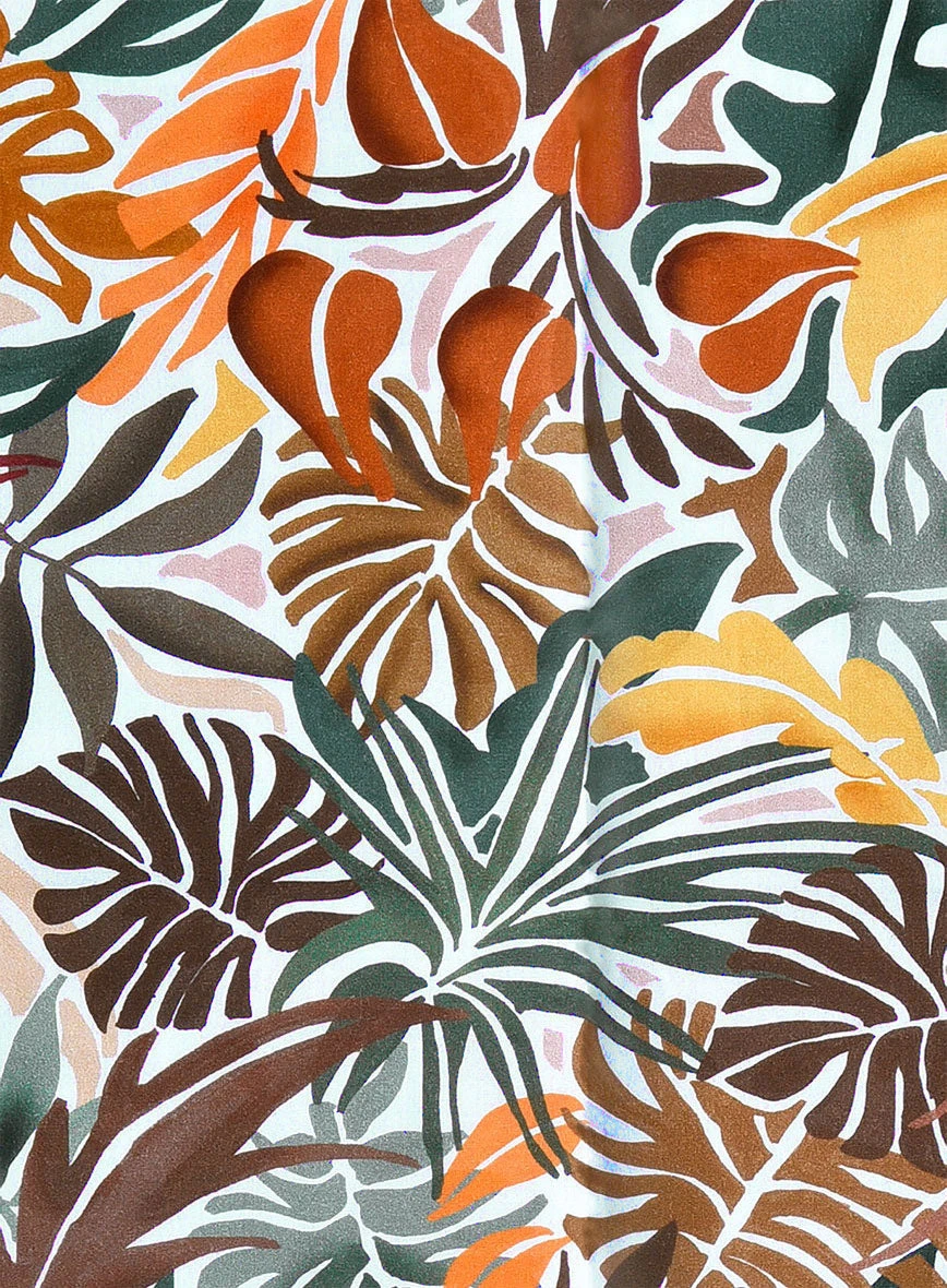 Italian Cotton Monstera Shirt 5 Italian Cotton Monstera Shirt - Image 3