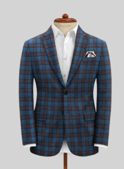Italian Egor Checks Tweed Suit -Men's Clothing Shop italianegorcheckstwdsuitlk 2