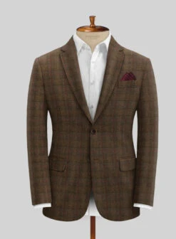Italian Fiani Checks Tweed Suit -Men's Clothing Shop italianfianicheckstweedsuitlook 2