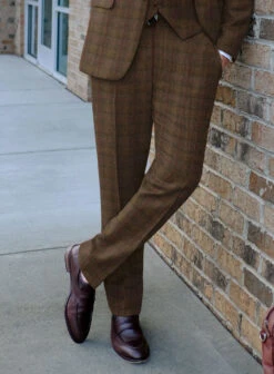 Italian Fiani Checks Tweed Suit -Men's Clothing Shop italianfianicheckstweedsuitlook 3
