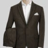 Italian Highlander Army Green Herringbone Tweed Suit -Men's Clothing Shop italianhighlanderarmygreenherringbonetweedsuitlk