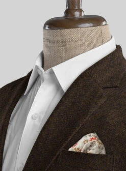 Italian Highlander Dark Brown Tweed Suit -Men's Clothing Shop italianhighlanderdarkbrowntweedsuitlook 4