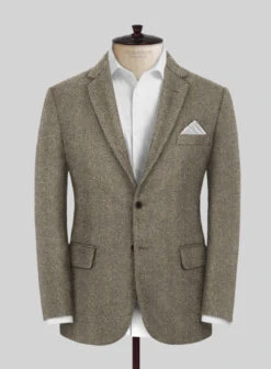 Italian Highlander Stone Beige Herringbone Tweed Suit -Men's Clothing Shop italianhighlanderstonebeigeherringbonetweedsuitlook 2
