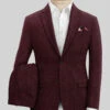 Italian Highlander Wine Tweed Suit
