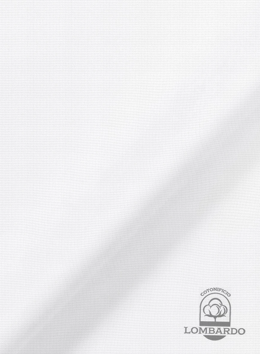 Italian Lombardo White Self Check Shirt 5 Italian Lombardo White Self Check Shirt - Image 3