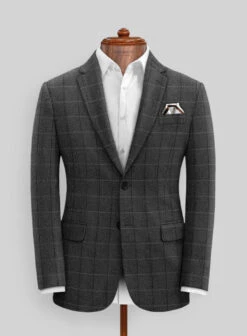Italian Serto Checks Tweed Suit -Men's Clothing Shop italiansertocheckstweedsuitlook 2