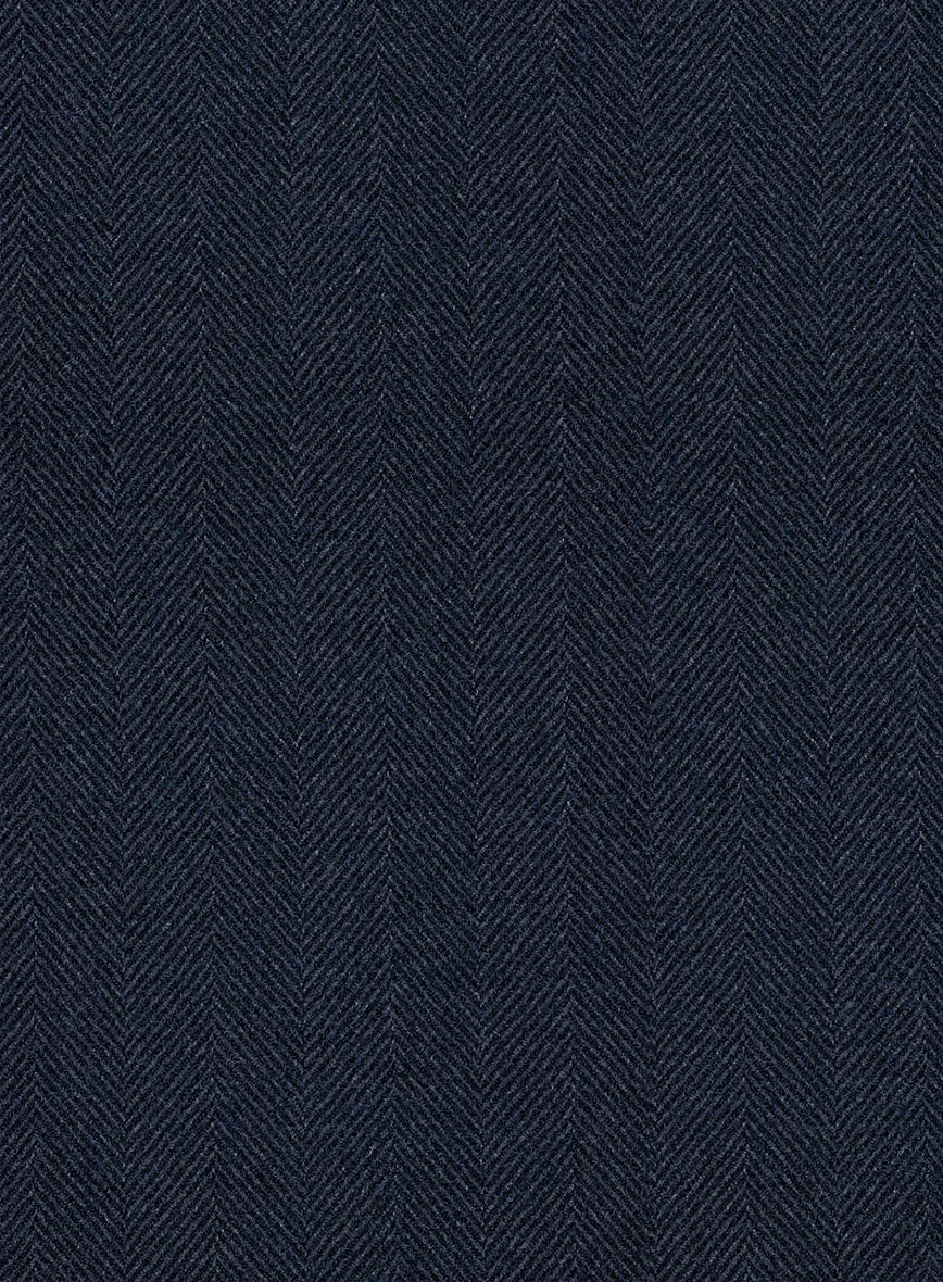 Italian Wide Herringbone Blue Tweed Suit 9 Italian Wide Herringbone Blue Tweed Suit - Image 7