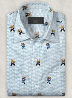 Italian Cotton Sporty Bear Shirt