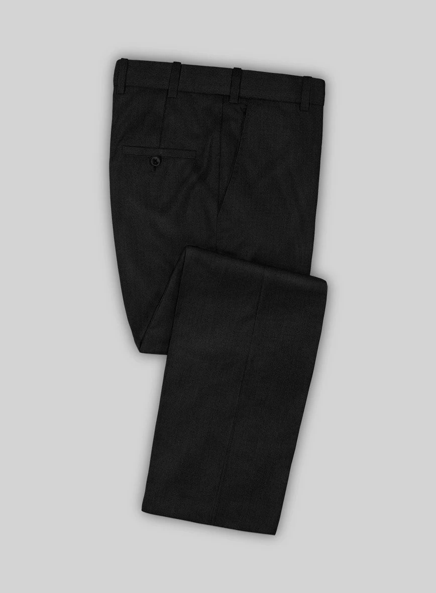 Lanificio Zegna Deep Black Wool Pants 3 Lanificio Zegna Deep Black Wool Pants