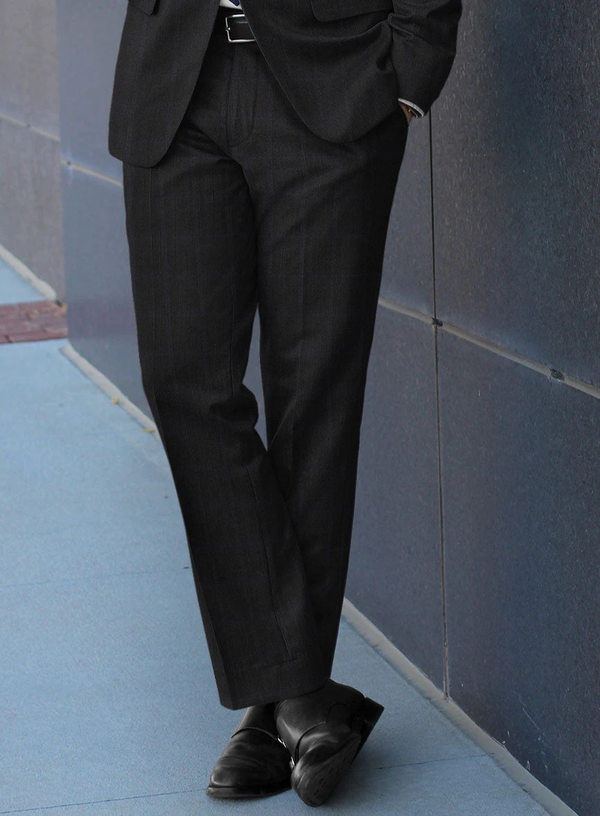 Lanificio Zegna Electa Corta Black Checks Wool Pants 4 Lanificio Zegna Electa Corta Black Checks Wool Pants - Image 2