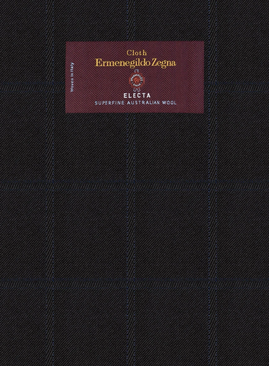 Lanificio Zegna Electa Corta Black Checks Wool Pants 5 Lanificio Zegna Electa Corta Black Checks Wool Pants - Image 3