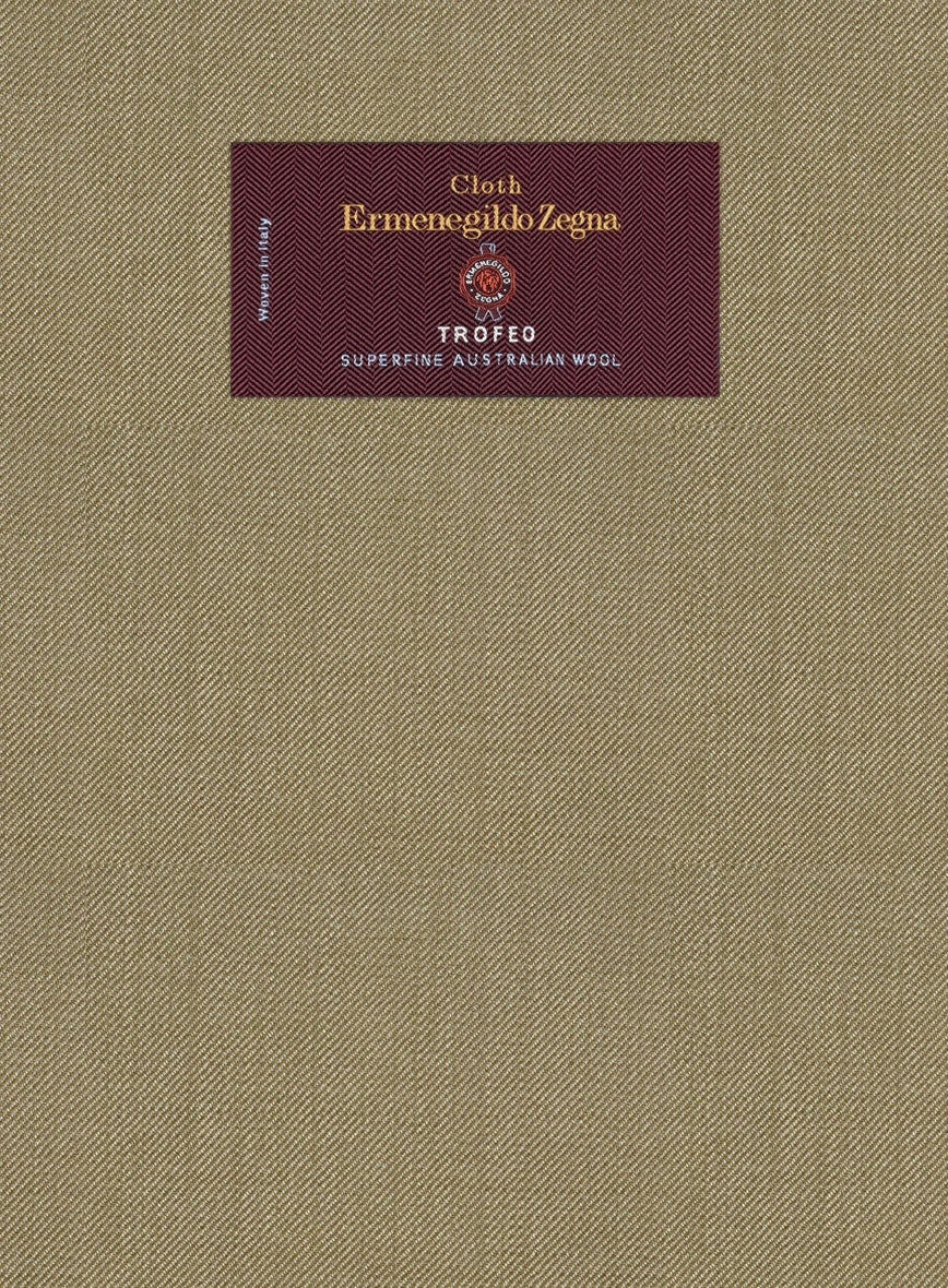 Lanificio Zegna Trofeo Khaki Wool Pants 5 Lanificio Zegna Trofeo Khaki Wool Pants - Image 3