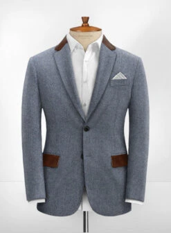 Leather Trim Tweed Suit -Men's Clothing Shop leathrimsuit 1 aca608f6 b26f 45cc bac0 5d702e9d25f8