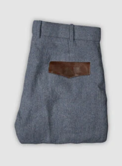 Leather Trim Tweed Suit -Men's Clothing Shop leathrimsuit 5