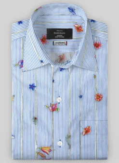 Leggiuno Cotton Azcio Shirt