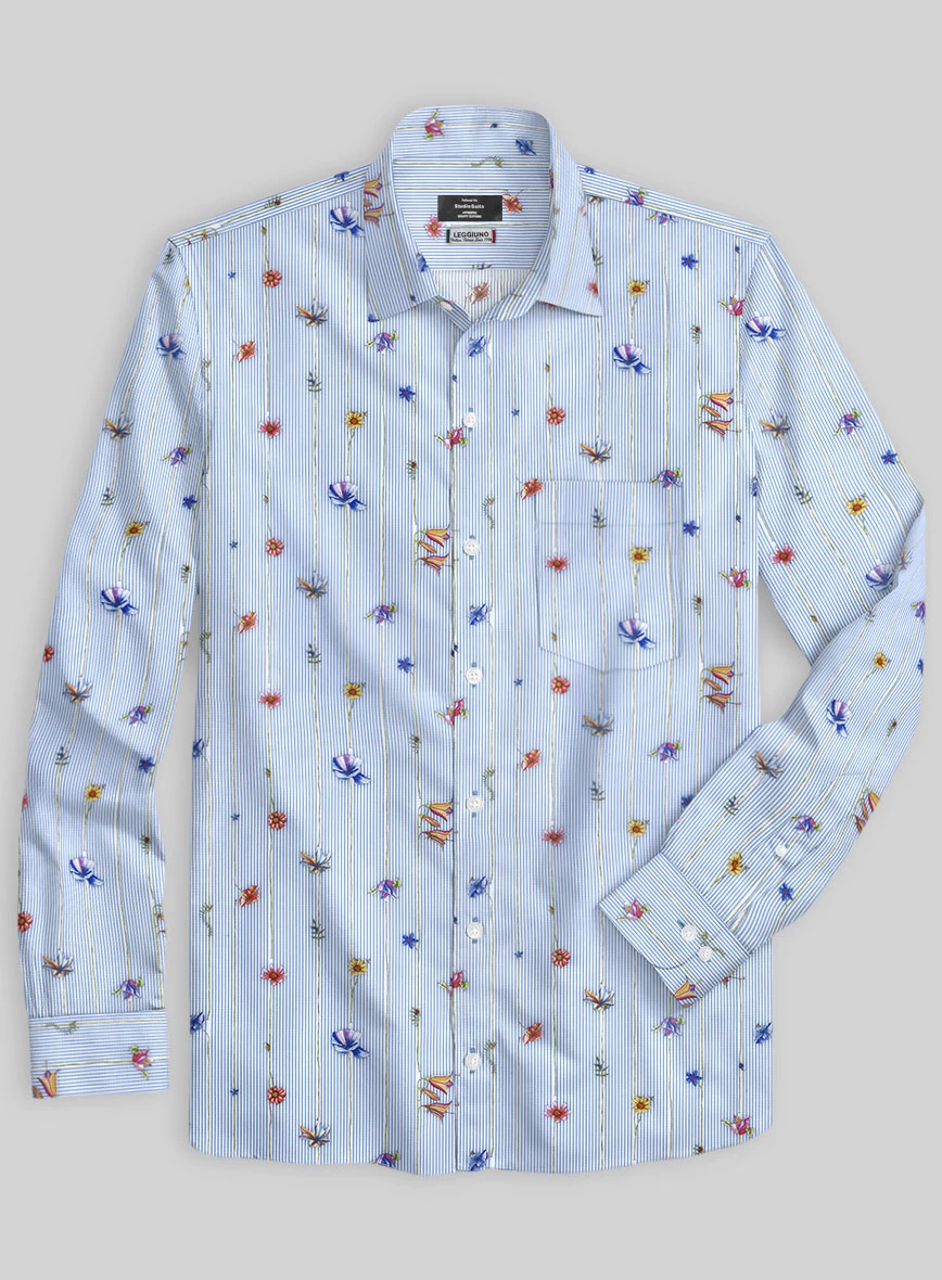 Leggiuno Cotton Azcio Shirt 5 Leggiuno Cotton Azcio Shirt - Image 3