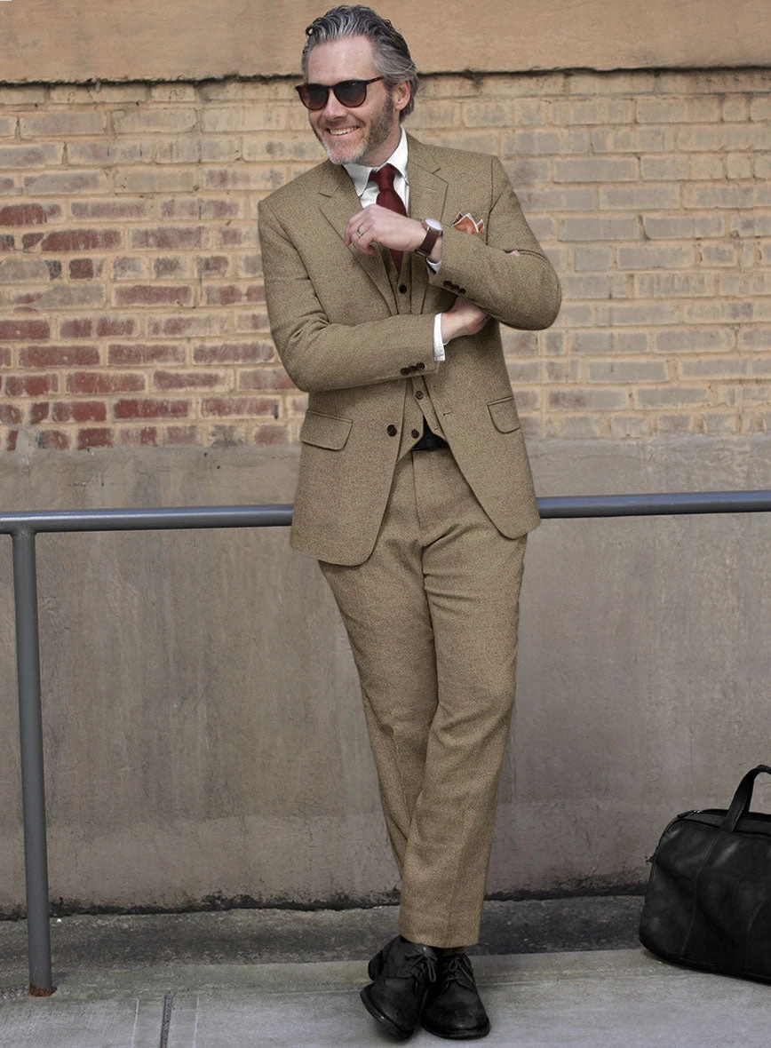 Light Weight Light Brown Tweed Suit 4 Light Weight Light Brown Tweed Suit - Image 2