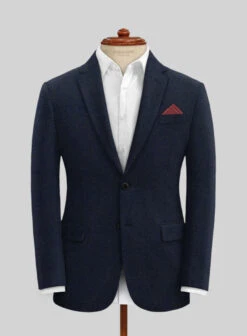 Light Weight Melange Dark Blue Tweed Suit -Men's Clothing Shop ltwtmeldkblutwsuitlook 2