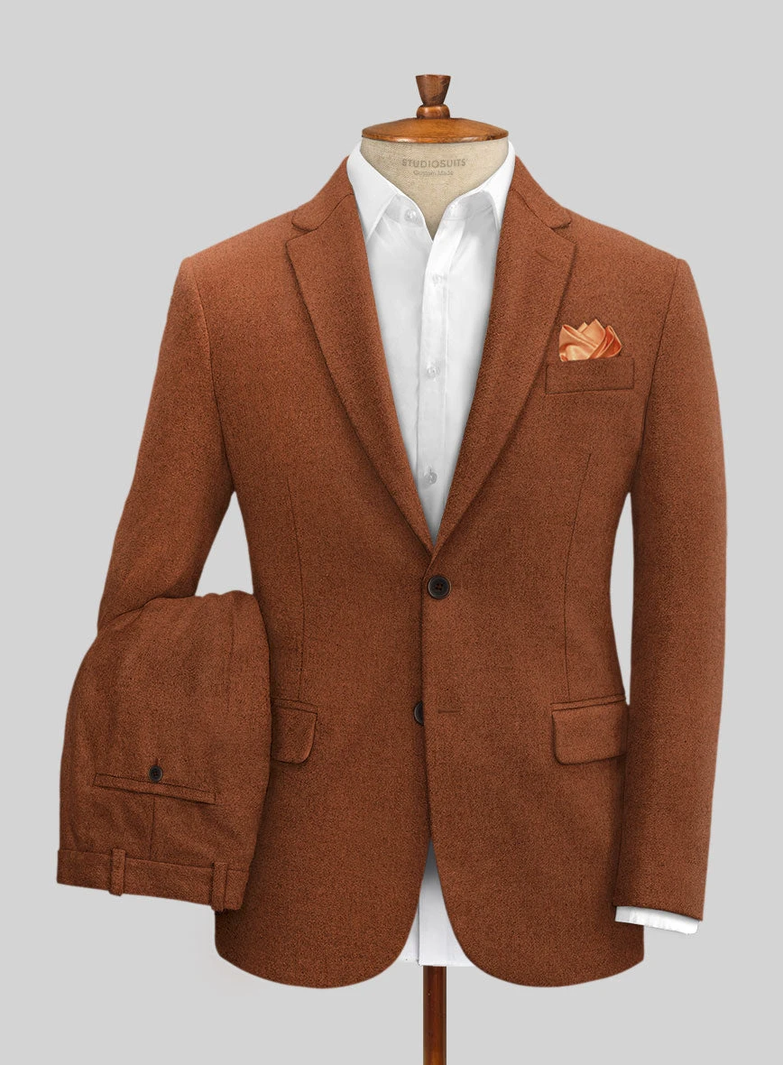 Melange Rust Tweed Suit 3 Melange Rust Tweed Suit