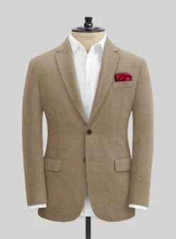 Naples Barista Beige Tweed Suit -Men's Clothing Shop naplesbaristabeigetweedsuitlk 2