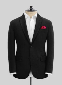 Naples Black Tweed Suit -Men's Clothing Shop naplesblacktweedsuitlk 2