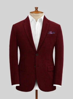 Naples Dark Scarlet Tweed Suit -Men's Clothing Shop naplesdarkscarlettweedsuitlk 2