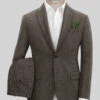 Naples Dark Brown Tweed Suit 2 Naples Dark Brown Tweed Suit -Men's Clothing Shop naplesdrkbrwntwdsuitlk