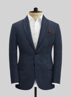 Naples Dark Indigo Tweed Suit -Men's Clothing Shop naplesdrkindigotwdsuitlk 2