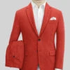 Naples Fiery Orange Tweed Suit -Men's Clothing Shop naplesfieryorangetweedsuitlk