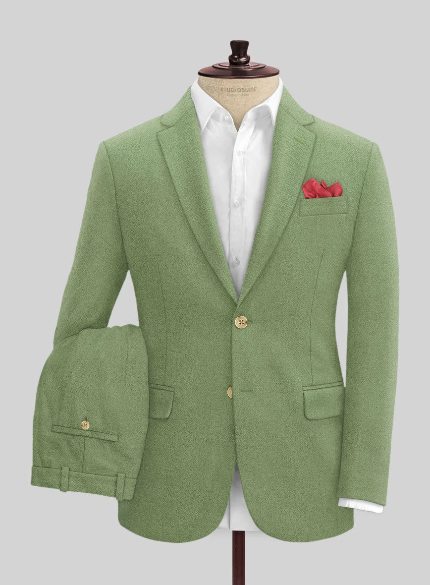 Naples Honeydew Green Tweed Suit 3 Naples Honeydew Green Tweed Suit