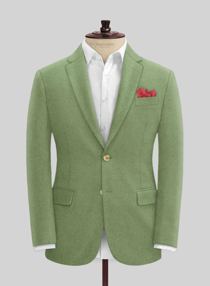 Naples Honeydew Green Tweed Suit 6 Naples Honeydew Green Tweed Suit - Image 4
