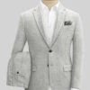 Naples Ice Gray Tweed Suit 1 Naples Ice Gray Tweed Suit -Men's Clothing Shop naplesicegraytweedsuitlook