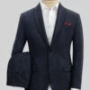 Naples Jet Blue Tweed Suit -Men's Clothing Shop naplesjetbluetwdsuitlk