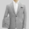 Naples Light Gray Tweed Suit -Men's Clothing Shop napleslightgraytweedsuitlk