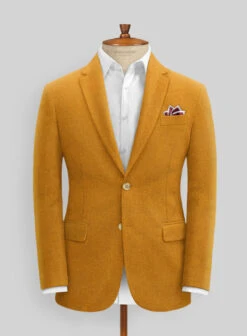 Naples Mimosa Yellow Tweed Suit -Men's Clothing Shop naplesmimosayellowtwdsuitlk 2