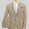 Naples Muted Beige Tweed Suit -Men's Clothing Shop naplesmutedbeigetweedsuit