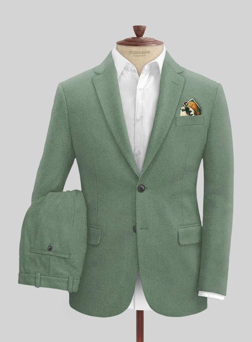 Naples Notte Green Tweed Suit 3 Naples Notte Green Tweed Suit