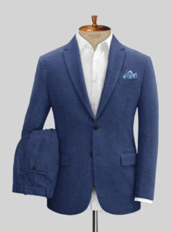 Naples Powder Blue Tweed Suit