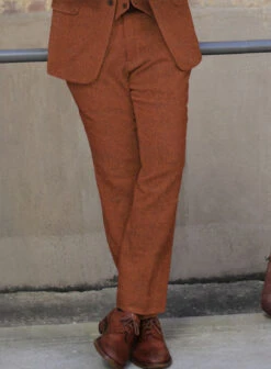 Naples Prego Rust Tweed Suit -Men's Clothing Shop naplespregorusttweedsuitlk 3