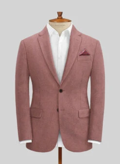Naples Quartz Pink Tweed Suit -Men's Clothing Shop naplesquartzpinktweedsuitlook 2
