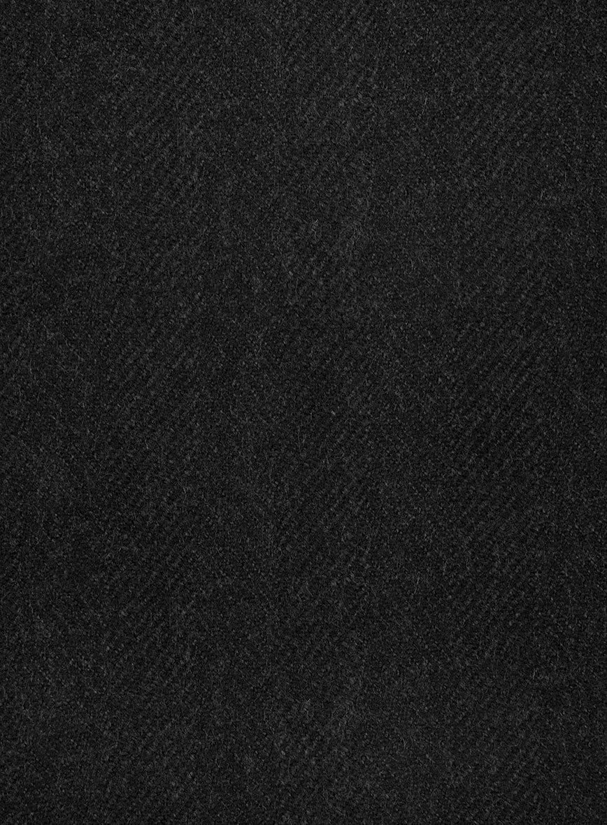 Naples Wide Herringbone Charcoal Tweed Suit 8 Naples Wide Herringbone Charcoal Tweed Suit - Image 6