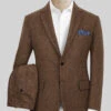 Naples Wide Herringbone Tan Tweed Suit 2 Naples Wide Herringbone Tan Tweed Suit -Men's Clothing Shop napleswideherringbonetantweedsuitlk