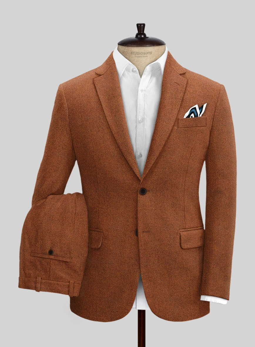 Naples Cosmic Tan Tweed Suit 3 Naples Cosmic Tan Tweed Suit