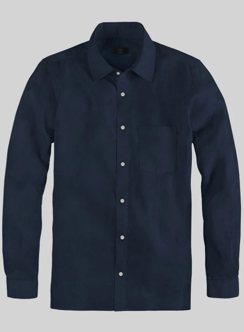 Navy Poplene Shirt 4 Navy Poplene Shirt - Image 2