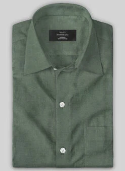 Paisley Green Wool Shirt